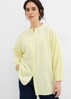 Chemisier oversize en gaze de coton