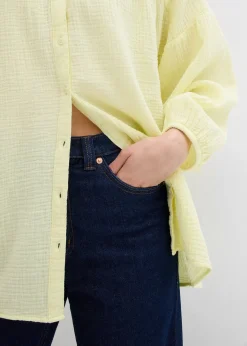 Chemisier oversize en gaze de coton