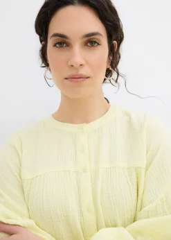 Chemisier oversize en gaze de coton