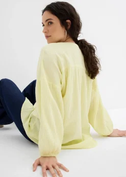 Chemisier oversize en gaze de coton