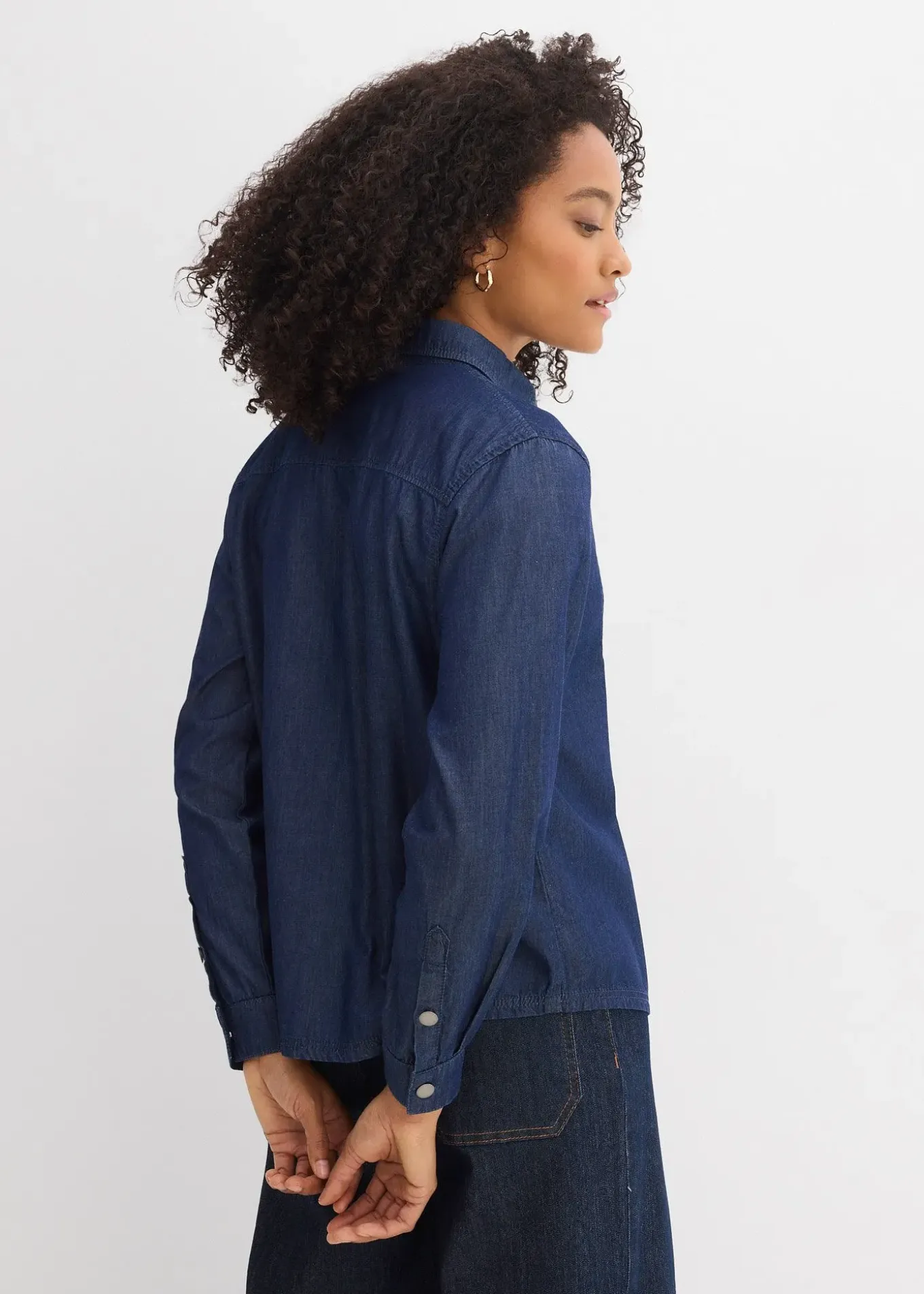 Chemisier oversize en jean