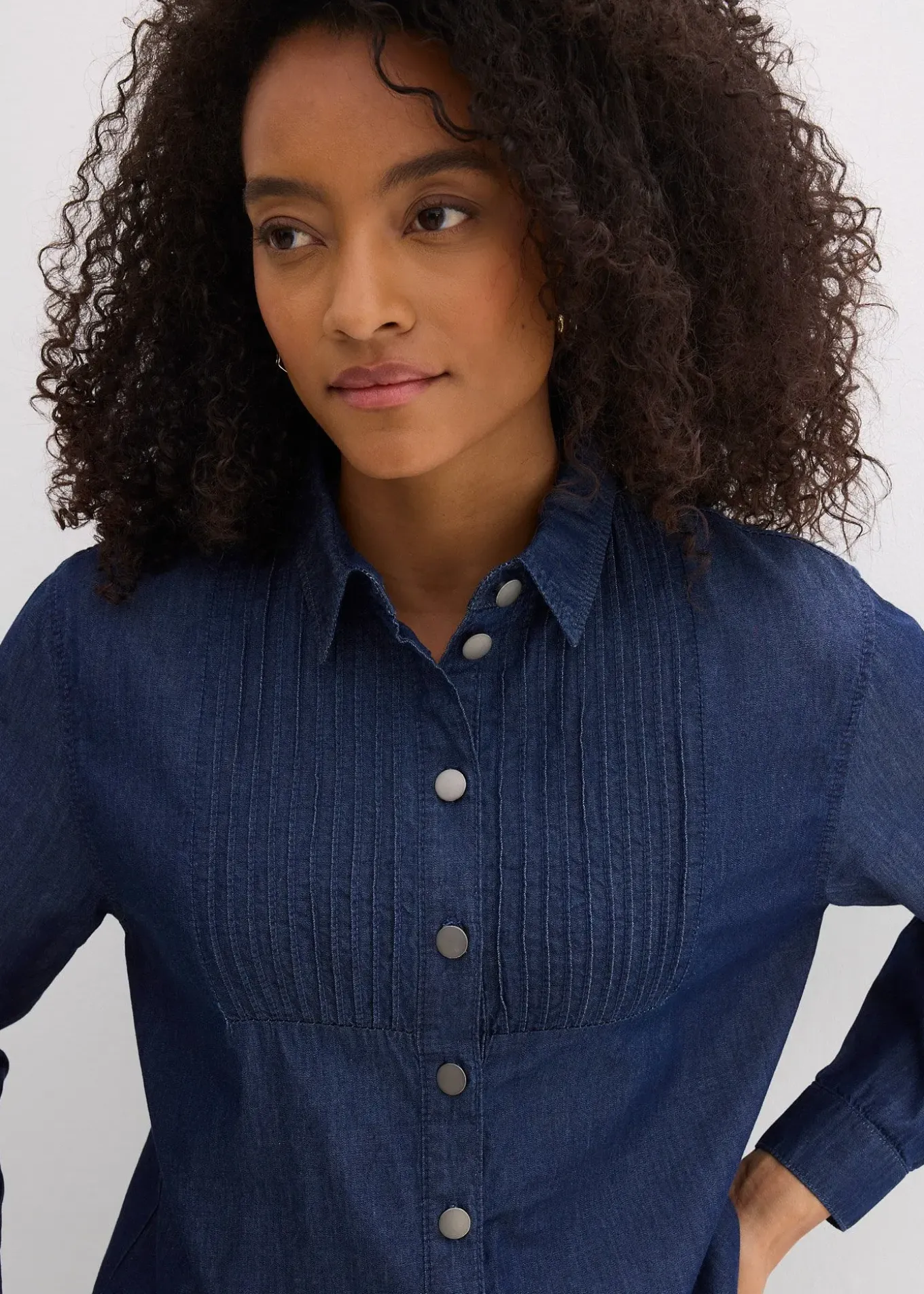 Chemisier oversize en jean