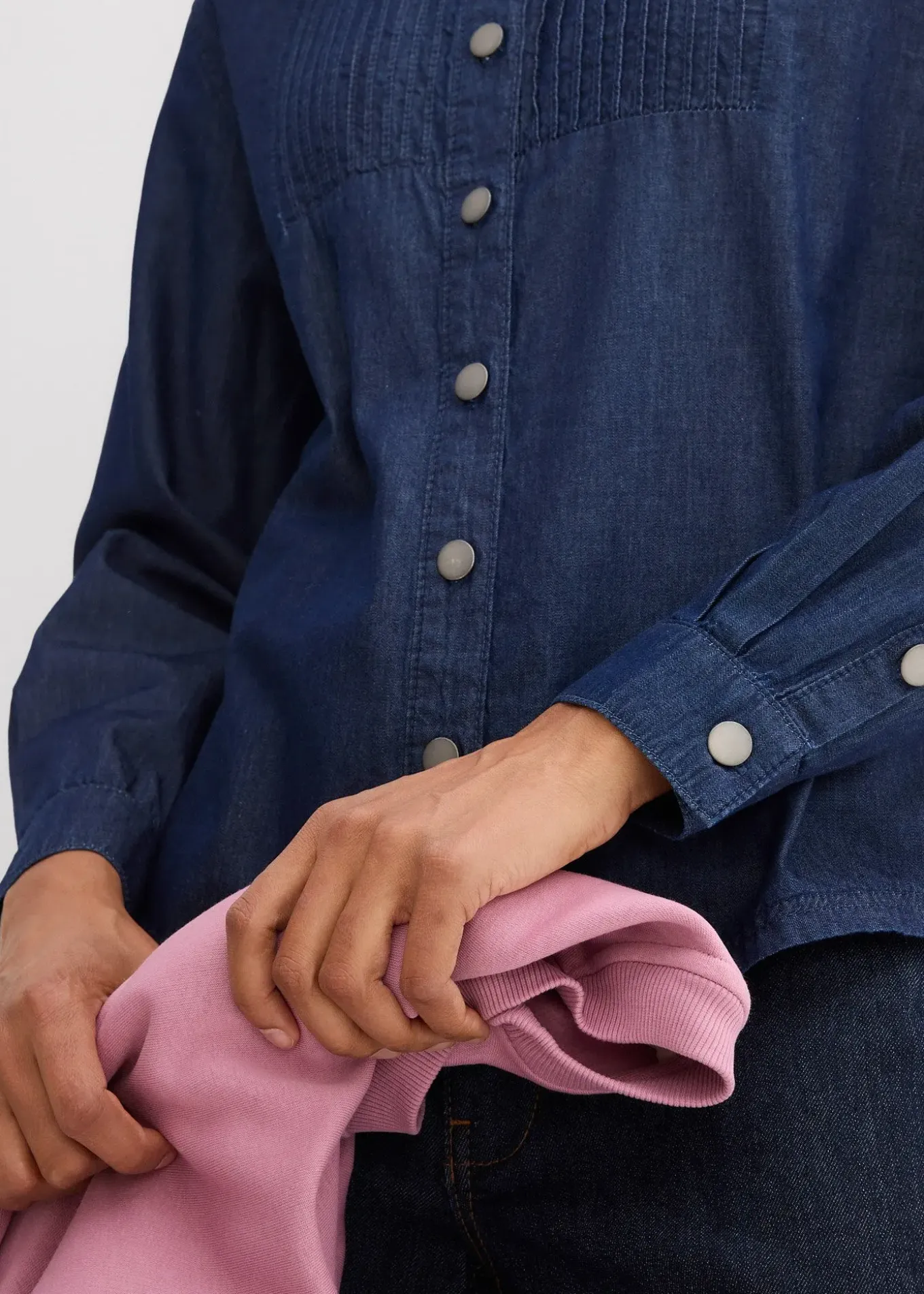 Chemisier oversize en jean