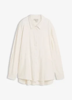 Chemisier oversize en lin mélangé