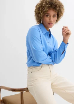 Chemisier oversize en lin mélangé