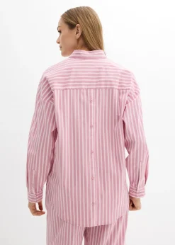 Chemisier oversize en popeline de coton