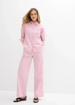 Chemisier oversize en popeline de coton