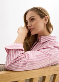 Chemisier oversize en popeline de coton