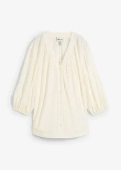 Chemisier oversize en viscose mélangée