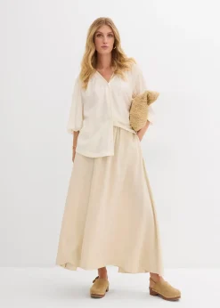 Chemisier oversize en viscose mélangée