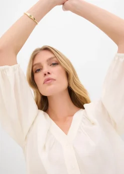 Chemisier oversize en viscose mélangée