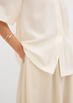 Chemisier oversize en viscose mélangée