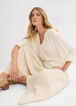 Chemisier oversize en viscose mélangée