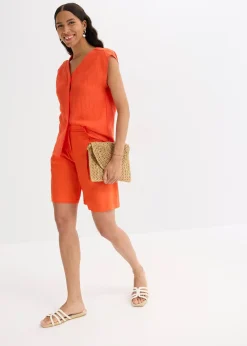 Chemisier sans manches en viscose mélangée