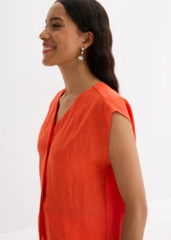 Chemisier sans manches en viscose mélangée