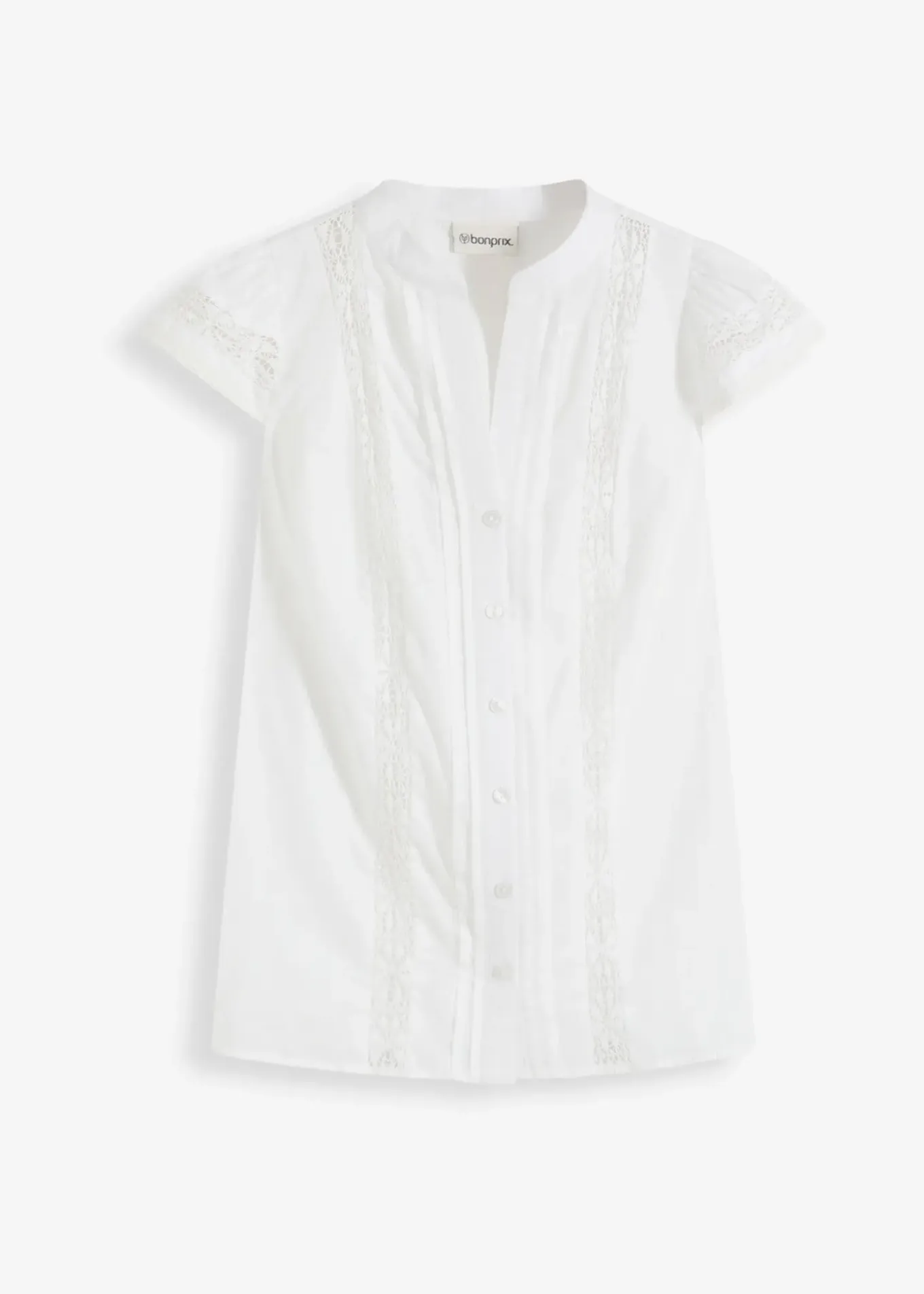 Chemisier sans manches en broderie anglaise, 100% coton