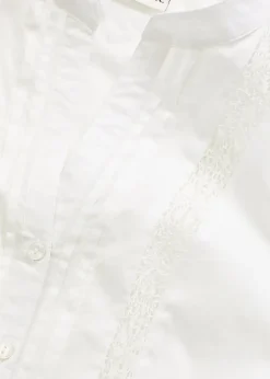 Chemisier sans manches en broderie anglaise, 100% coton