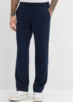 Chino extensible à taille élastiquée, droit et ample