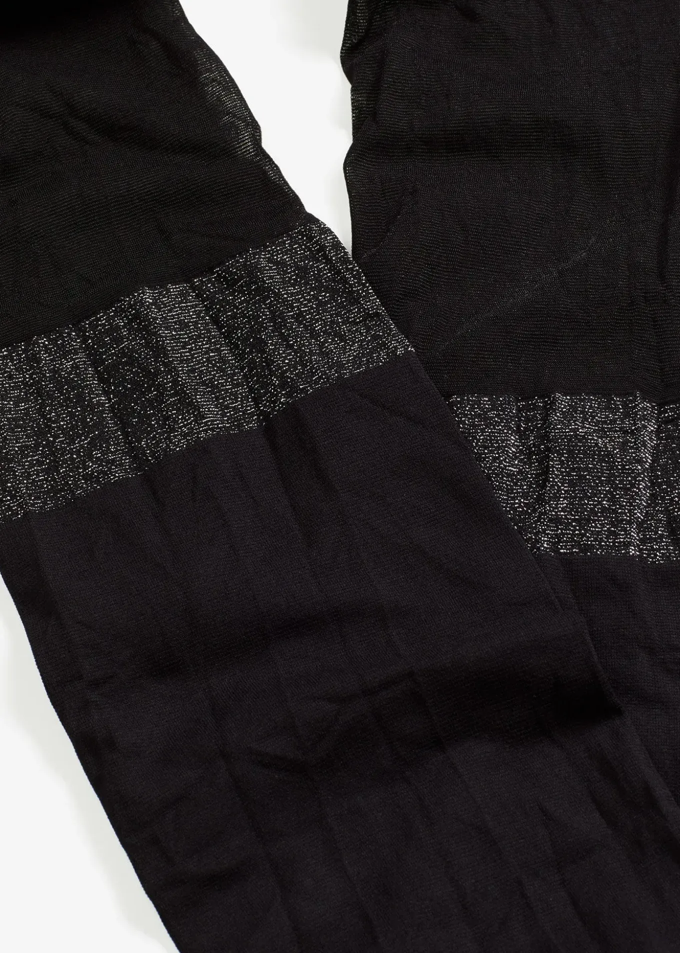 Collant 70den effet faux bas, avec bordure brillante