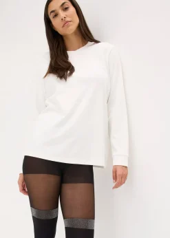 Collant 70den effet faux bas, avec bordure brillante