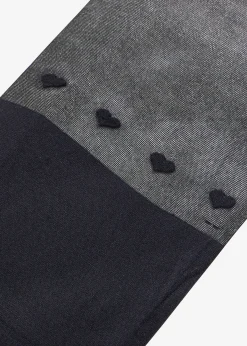 Collant effet jambière avec cœurs 70den