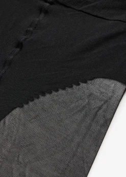 Collant transparent slipé avec ceinture confort 30D