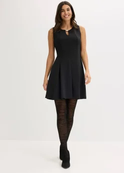 Collant voile résille à motif floral