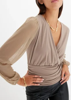 Collier ras-de-cou et bracelet (ens. 2 pces) en laiton