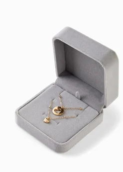 Colliers (ens. 2 pces) avec pendentifs cœurs