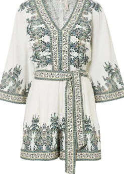 Combi short avec lin