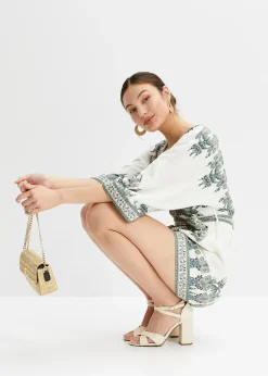 Combi short avec lin