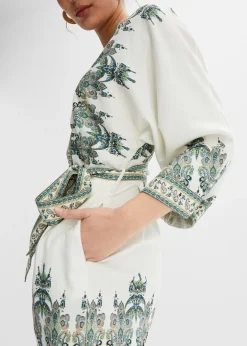 Combi short avec lin