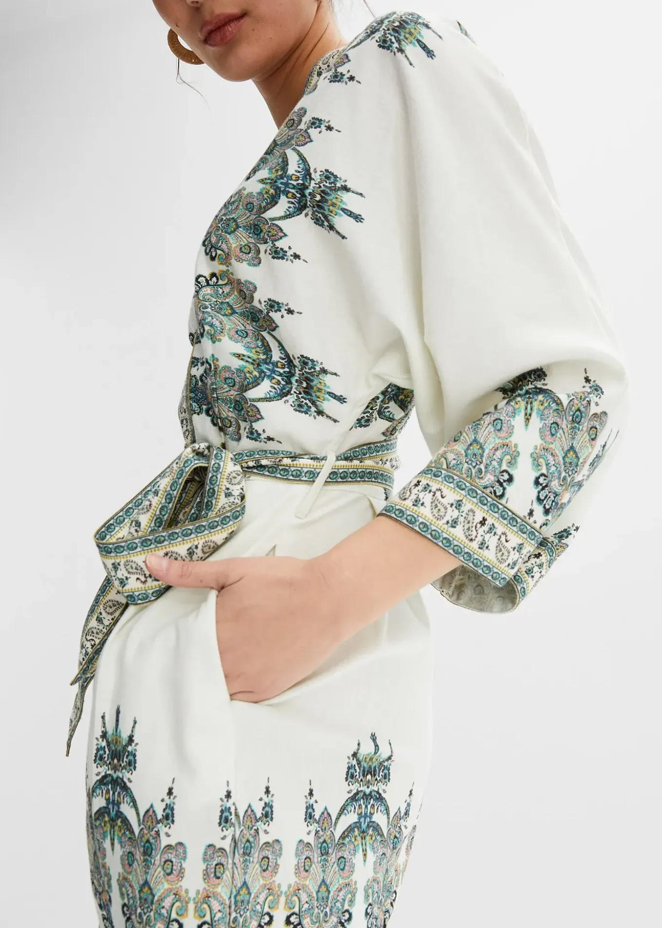 Combi short avec lin