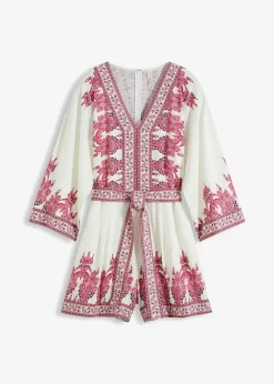 Combi short avec lin