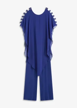 Combinaison à drapé en mousseline légère