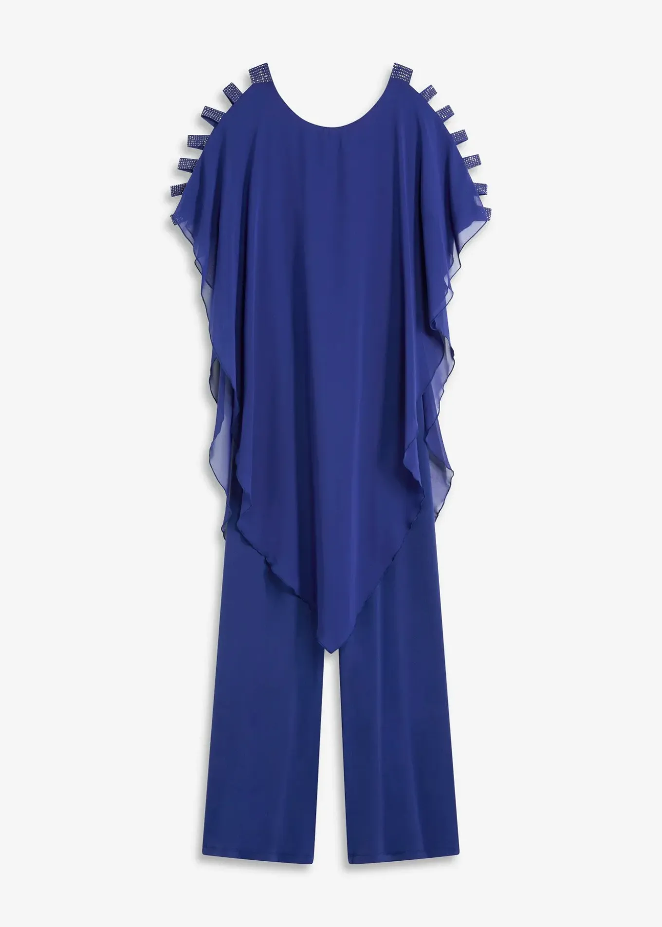 Combinaison à drapé en mousseline légère