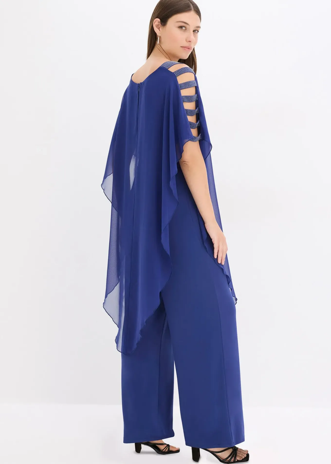 Combinaison à drapé en mousseline légère