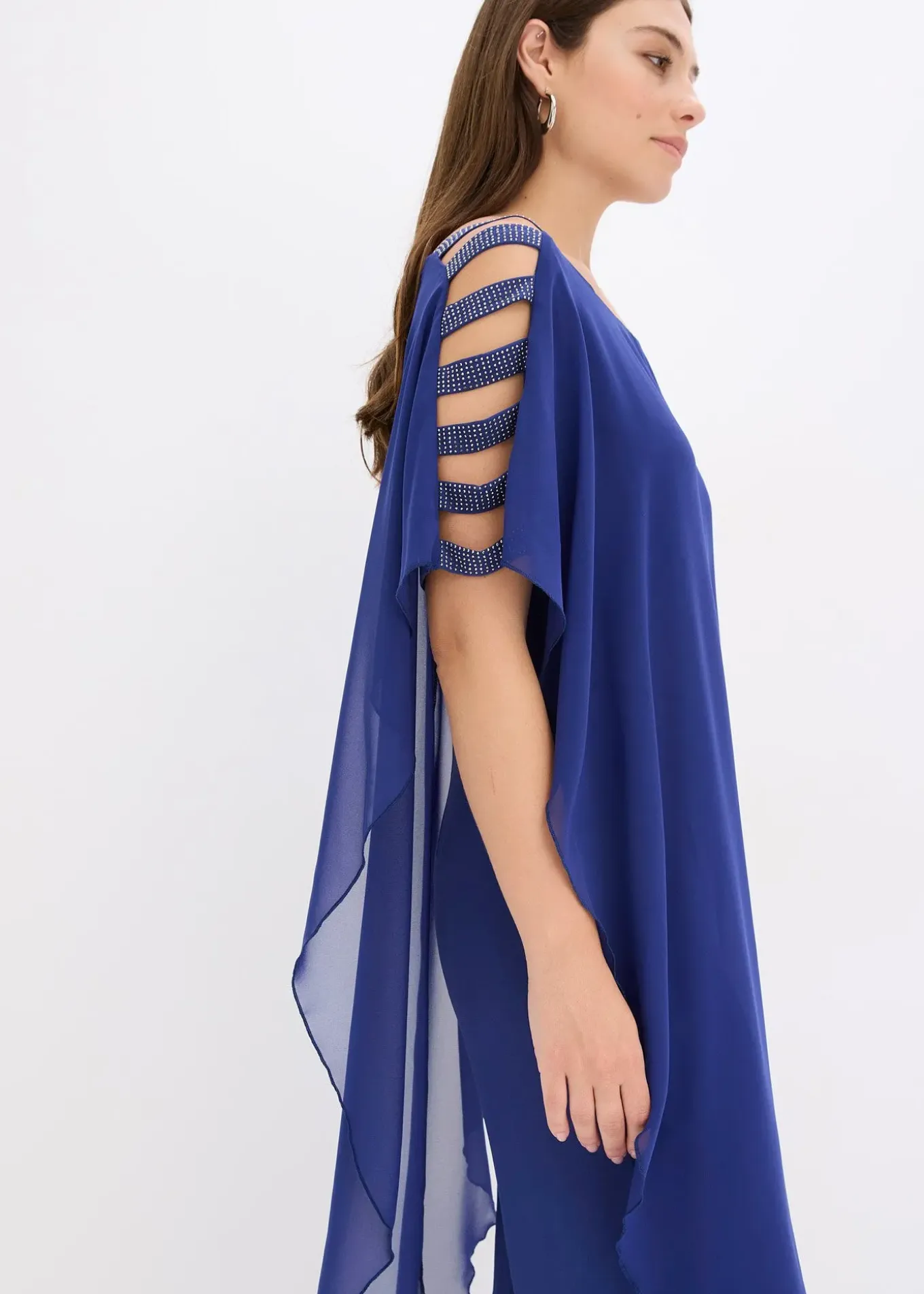 Combinaison à drapé en mousseline légère