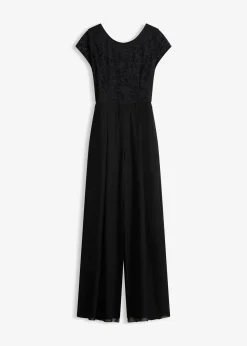 Combinaison avec dentelle et empiècement de mousseline