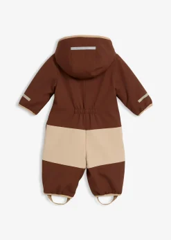 Combinaison bébé en softshell avec doublure sherpa et capuche