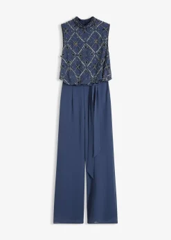 Combinaison brodée de perles