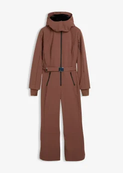 Combinaison de ski rembourrée en softshell déperlant