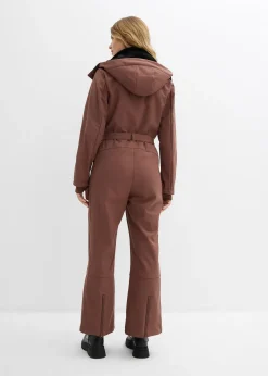 Combinaison de ski rembourrée en softshell déperlant