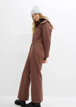 Combinaison de ski rembourrée en softshell déperlant