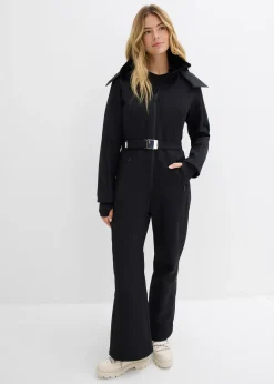 Combinaison de ski rembourrée en softshell déperlant