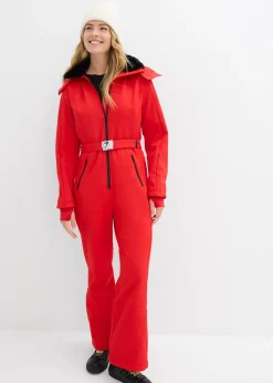 Combinaison de ski rembourrée en softshell déperlant