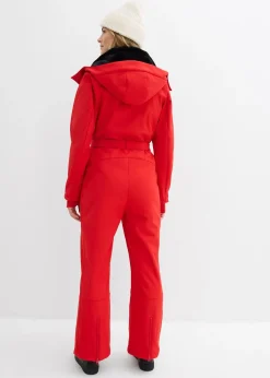 Combinaison de ski rembourrée en softshell déperlant