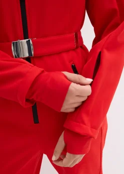 Combinaison de ski rembourrée en softshell déperlant