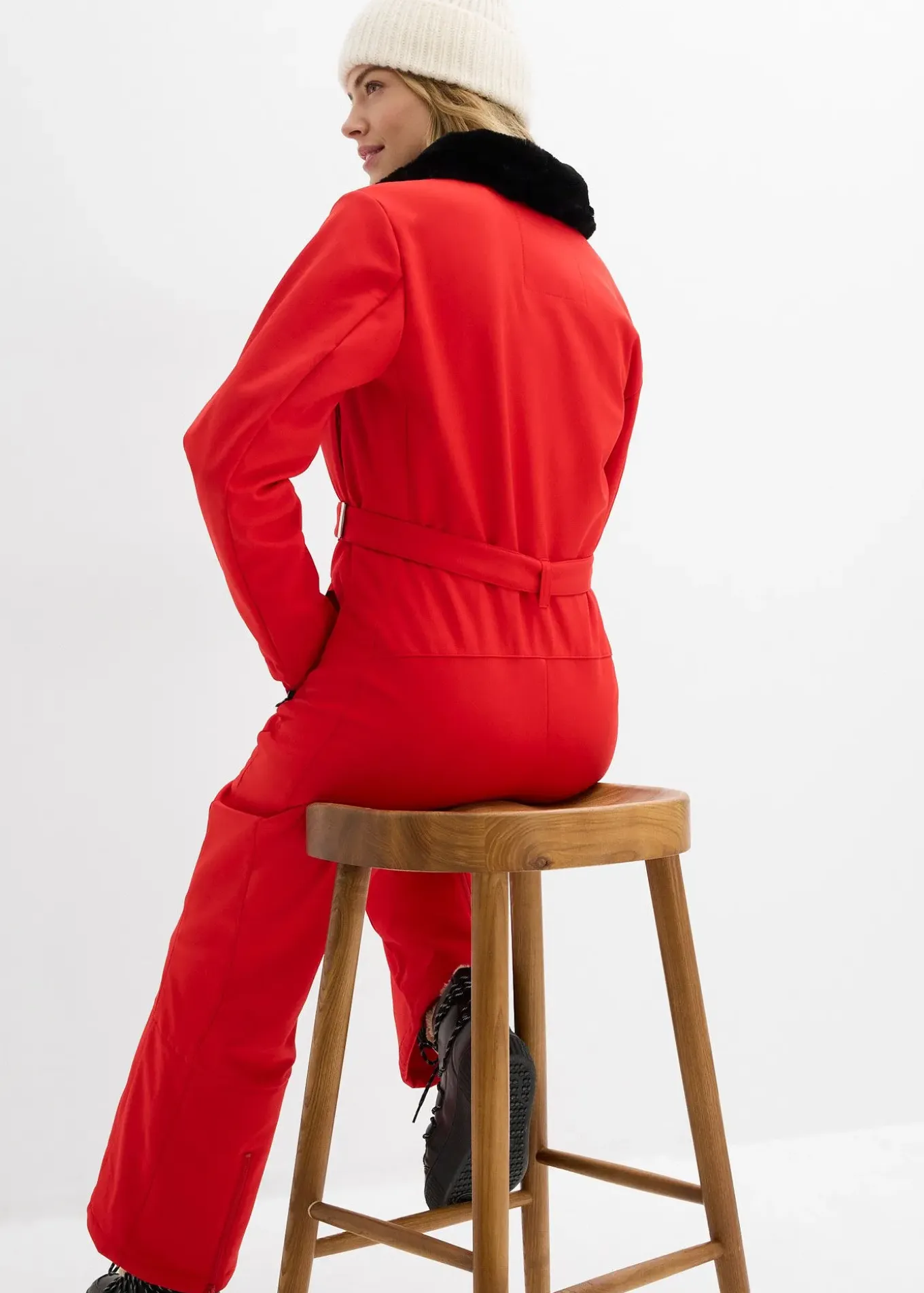 Combinaison de ski rembourrée en softshell déperlant