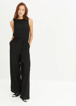 Combinaison en crêpe jersey texturé